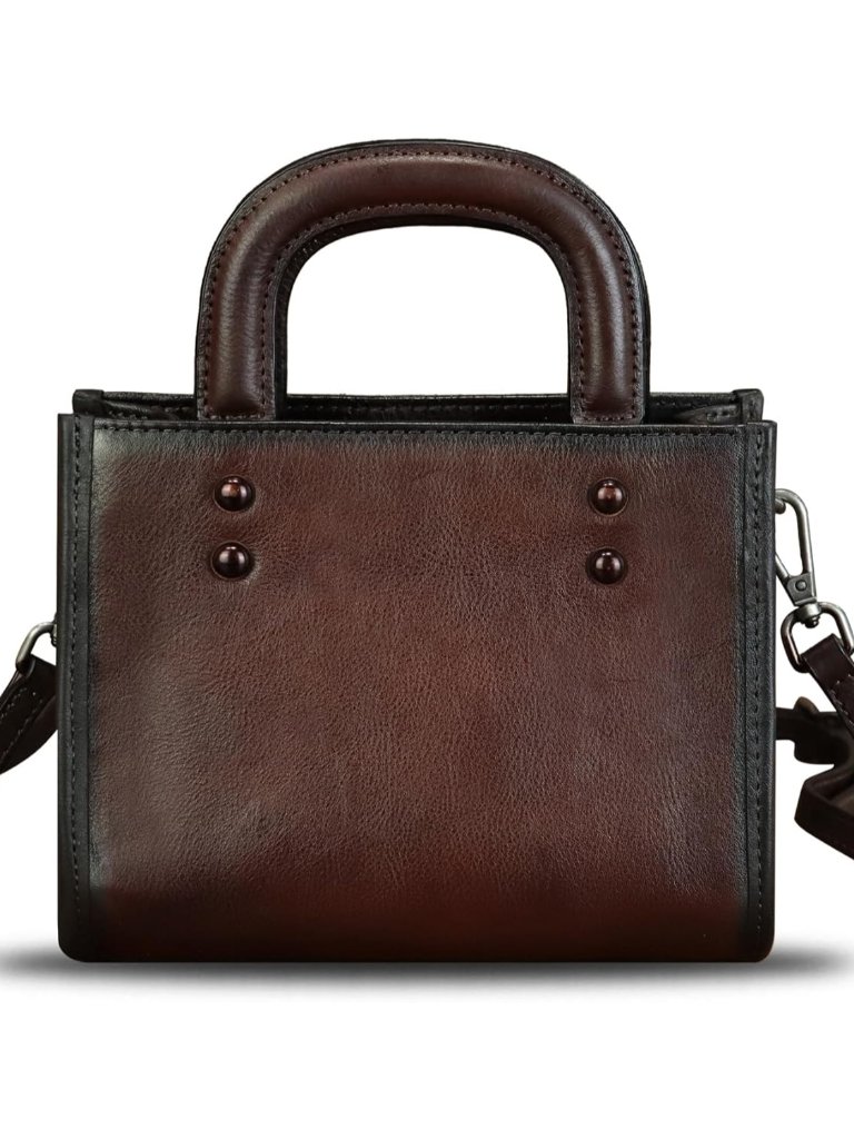 Genuine Leather Small Crossbody Bag For Women Vintage Real Leather Shoulder Bag